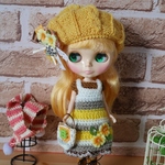 るびぃ58[冬咲きプリムラのワンピ６点セット]ブライス アウトフィット Blythe
