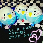 限定✨液体ガラスドーム　インコちゃんの可愛いネックレス♡
