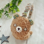 【Ｓ･M･L】アニマルイヤーマフ　くま･キャラメル【受注製作】