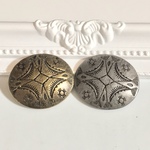 コンチョ オーバル シルバー＆ゴールド