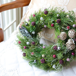 ＜ご予約中＞ChristmasCandle Wreath Raspberry　クリスマスキャンドルリース　ラズベリー　25