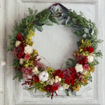 [まの様専用] wreath bouquet :クリスマスカラーのリースブーケ&ブートニア