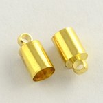 (5.5mm - 50個)カツラ紐止め紐用留め金具 - ゴールド