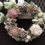 クリスマスリース（モーブピンク）