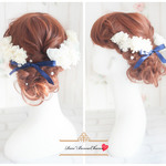 *ElegantHeddress*Rose＆HydrangeaSet*袴 着物 成人式 ドレス ヘアアレンジ 振袖
