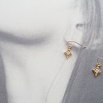 14kgf プチダイヤピアス 
