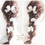 *Star＆MoonTulleRibonHeddress*チュールリボン*袴 着物 成人式 ドレス ヘアアレンジ 振袖