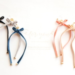 velvet rong ribbon ♡　ゆれるピアス/樹脂ノンホールピアス(イヤリング）
