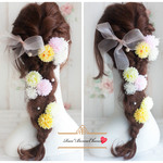 *ColorfulHeddress*Palemamu＆Gypsophila*袴 着物 成人式 ドレス ヘアアレンジ