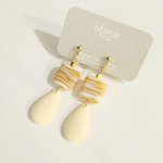 27【vintage】インドビーズとドイツヴィンテージ雫ピアス・イヤリング