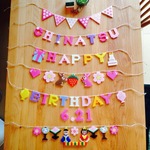 お誕生日ガーランド