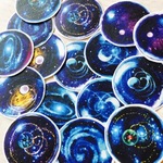 《在庫限り》神秘の宇宙✾フレークマスキングシール
