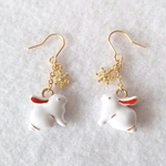 [新作・送料無料] ゆきうざぎピアス[イヤリング可]