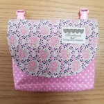 マチ付き移動ポケット☆花柄☆接着芯