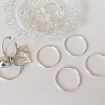 new★6個★34mm★サークル★シルバー★丸