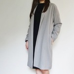 【新春感謝祭30%OFF】総裏地ウールガウンコート＜グレーベージュ＞