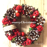 再販7◇クリスマスリース◇アップルベリーグリーン