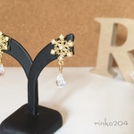 snow crystal～ひとしずく～ ピアス/イヤリング 