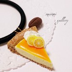 チーズケーキレモンタルト♡ヘアゴム スイーツデコ