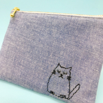 ねこ好きさんのフラットポーチ