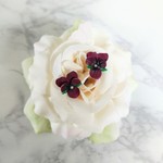 【再販】vintage★すみれのピアス＜パープル＞
