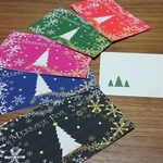 🆕メッセージカード 【クリスマスデザイン】5色