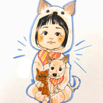 干支『戌』着ぐるみ☆お子様似顔絵