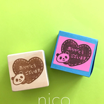  nico＊消しゴムはんこ＊ありがとうございますはんこ