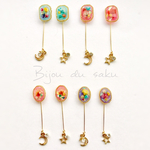 カラフルドライフラワー×アシメピアス/イヤリング