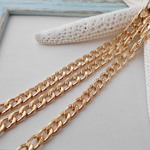 *チェーン　喜平カット5ミリ　約120ｃｍ　マットゴールド　