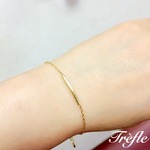 【再販６】人気シンプルゴールドパイプブレスレット