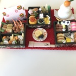 hand made ミニチュアドールハウス 御節３段重