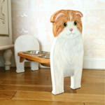 ★スコティッシュフォールド★ 猫 食器台 カントリー インテリア
