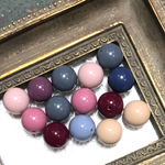 【25個】14mm ウインターカラー アクリルビーズ      