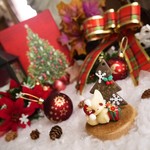 Xmasフェネックギツネのオーナメントフィギュア♪