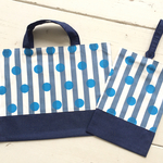 男の子セット＊stripe×dot＊レッスンバッグとシューズバッグのセット＊入園入学