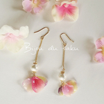 フラワーペタルロングピアス/イヤリング