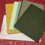 【5枚セット】全部違う！気持ちを伝えるクリスマスカード  シンプルエンボスカード