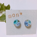 かすみ草✳︎まんまるピアス♡