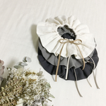 【予約販売】ribbon frill bib
