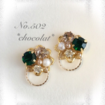 グリーンカラー☆ピアス