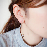 ゆれる シンプル マットパール  ピアス