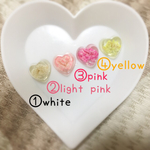 小さなかすみ草ハートのピアス/イヤリング