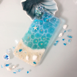 【完成作品】海柄 海辺のiPhoneX ケース