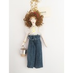 doll charm  カゴバッグの爽やかなレディ