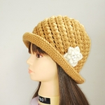🎄💞メリノウールの入ったwool100％🐪キャメルカラーのスッポリお帽子🐪💓🎄