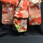 市松人形の着物　ちりめん絹