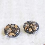 【お値下げ☆】ダークグリーンカラーのかすみ草ピアス/イヤリング
