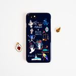 Amijed+BLUEWHITE スマホケース ネイビー