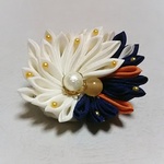 つまみ細工　花可憐（2wayクリップ)